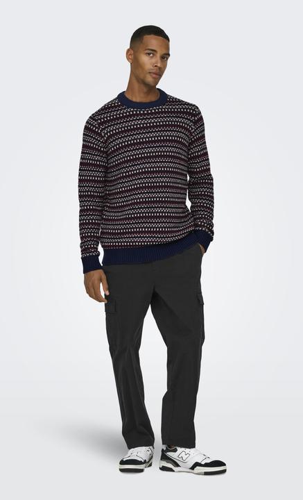 Immagine prodotto Only & Sons Maglia pullover con scollo rotondo dalla vestibilità regolare (XL)