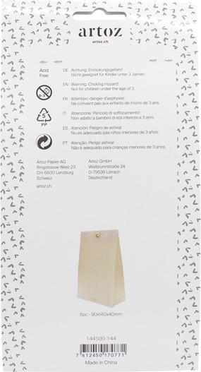 Produktbild Artoz Papiertüten klein, pergament kupfer (6 x)