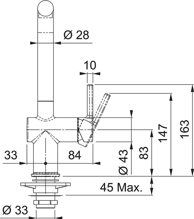 Actual product image Franke Fittings Active L