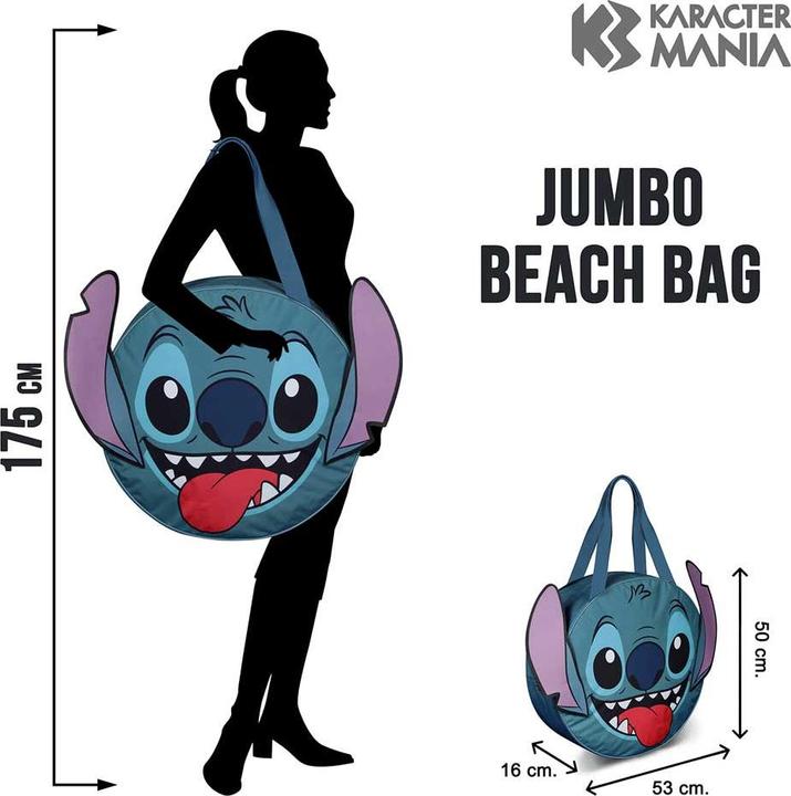 Produktbild Karactermania STITCH - Heady - Sac Bandoulière Rond Jumbo '53x50x16cm'