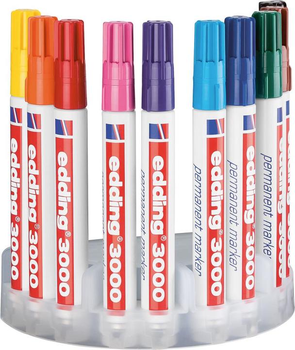 Image du produit Edding Marqueur permanent 3000 (Multicolore, 3 mm, 10 x)