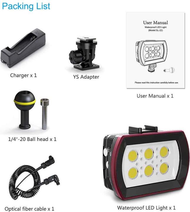 Produktbild Seafrogs SL-22 LED (Unterwassergehäuse)