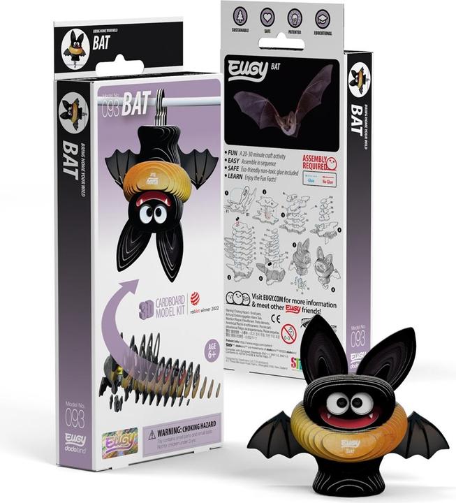Actual product image Eugy 3D Bat Craft Set (MQ6) (33 pieces)