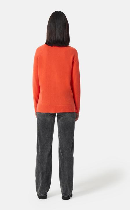 Actual product image Cash-Mere Kaschmir V-Ausschnitt Pullover mit Seitenschlitzen (L)