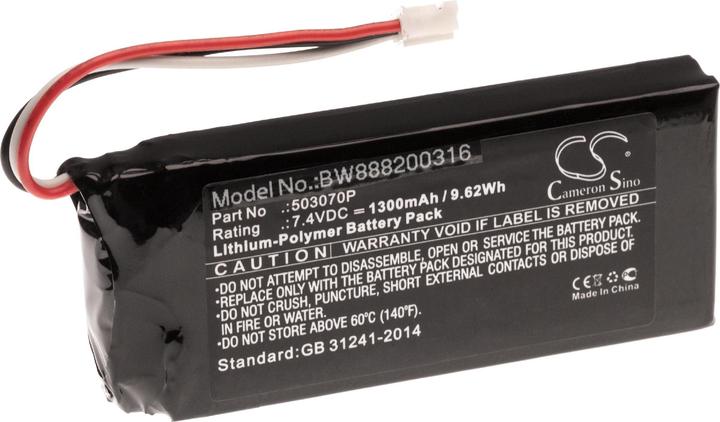 Produktbild XCell Akku Ersatz für JBL 503070P für Lautsprecher Boxen Speaker (1300mAh, 7.4V, Li-Polymer) (Ersatzfernbedienung)