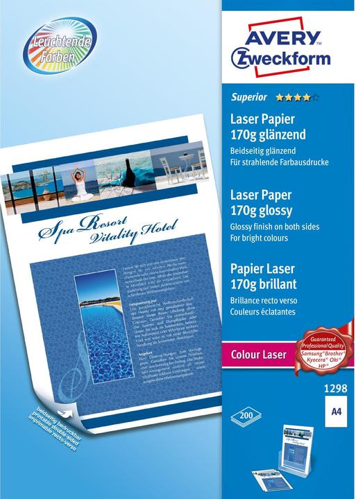 Avery Superior Colour Laser Papier (170 g/m², A4, 200 x)