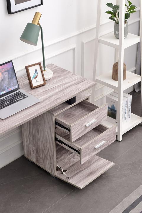 Actual product image CLP Desk Stockton, grey (120 x 75 x 50 cm)
