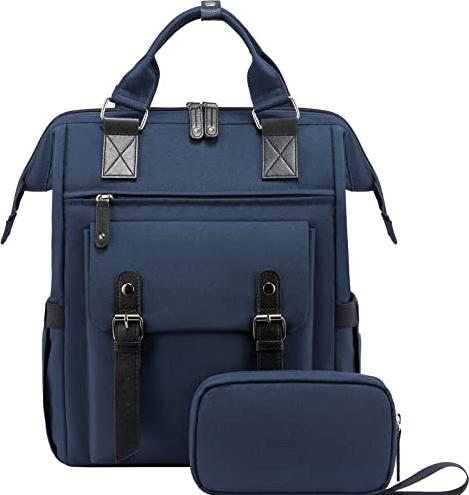 Image du produit Only-Bags.Store Sac à dos, sac à dos scolaire pour ordinateur portable 15,6 pouces avec pochette pour câble de