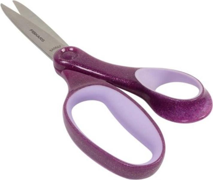 Produktbild Fiskars 1067860 Schülerschere, violett-glitzer (18 cm)