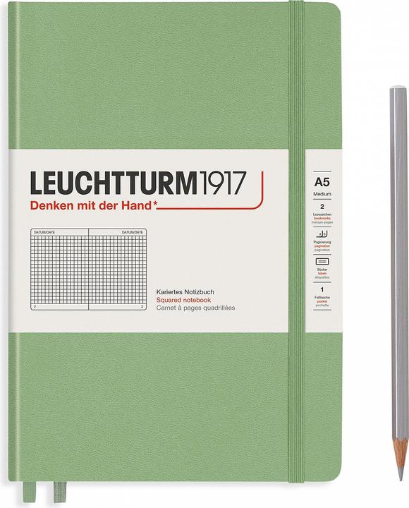 Produktbild Leuchtturm1917 Notizbuch (A5, Kariert, Harter Einband)