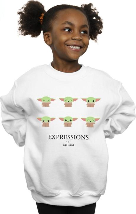 Produktbild Star Wars The Mandalorian Expressions Of The Child Sweatshirt Mädchen (128)