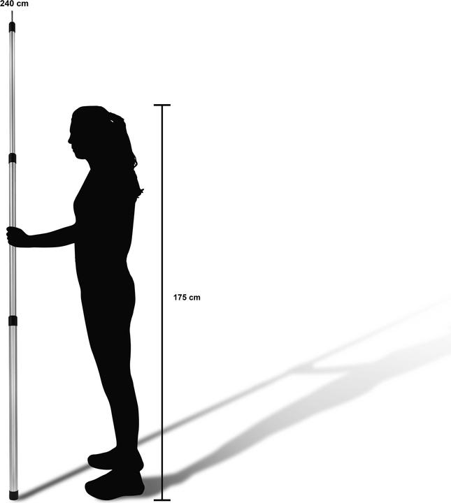Produktbild Normani Teleskop-Zeltstange 116-300 cm Tento