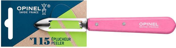 Image du produit Opinel 002038 Couteau à éplucher No. 115 rose manche en hêtre