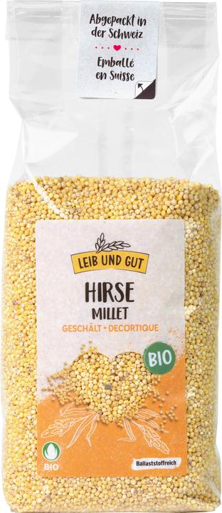 Produktbild Leib und Gut Bio Hirse ganz geschält 500 g (500 g)