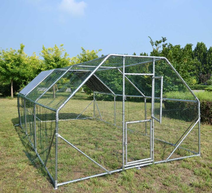 Produktbild Wiltec XXL Freilaufgehege 6x3x2m Aussengehege Voliere Hühnerstall Kleintiergehege