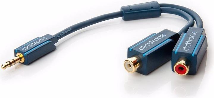 Produktbild Goobay MP3 Y-Adapter (0.10 m, 3.5mm Klinke (AUX), Cinch)