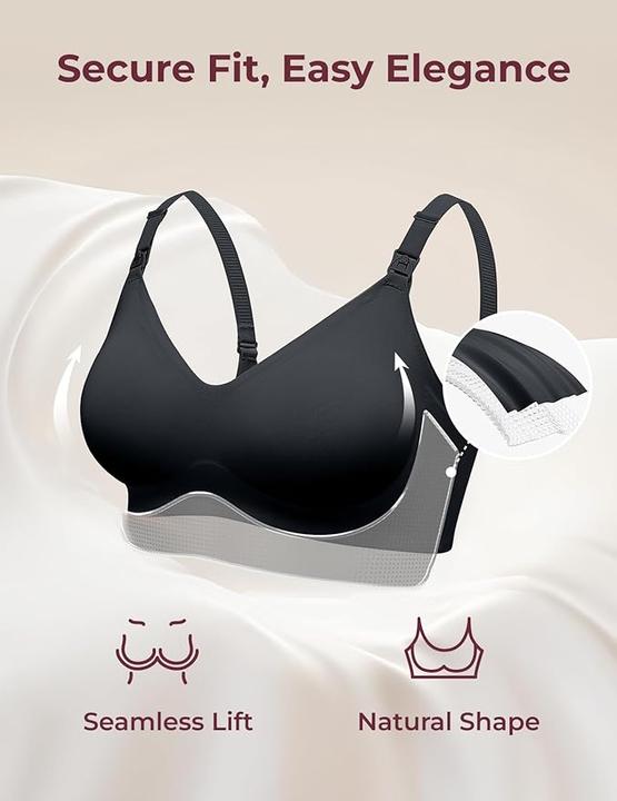 Produktbild Momcozy Nursing Bra black L (L)