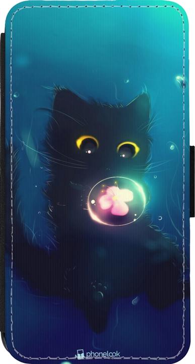 Actual product image PhoneLook Coque Wallet noir Cute Cat Bubble (Apple iPhone 14 Pro)