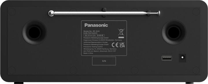 Produktbild Panasonic RF-D40EG-K (UKW, FM, DAB+, Internetradio, WLAN, Bluetooth)
