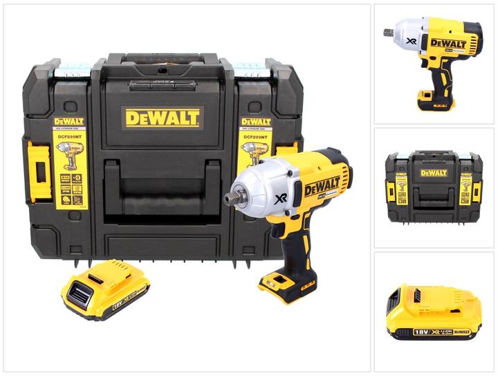 Produktbild DeWalt DCF 899 NT Akku Schlagschrauber 18V 1/2" 950Nm Brushless Kugelrastung + 1x Akku 2,0Ah + TSTAK (Akkubetrieb)
