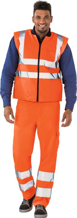 Actual product image Planam High visibility winter waistcoat uni orange M (M)