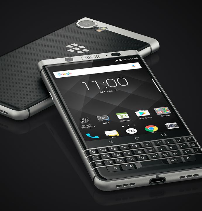 Actual product image BlackBerry KEYone (QWERTY) (32 GB, Silver, 4.50", Single SIM, 12 Mpx, 4G)