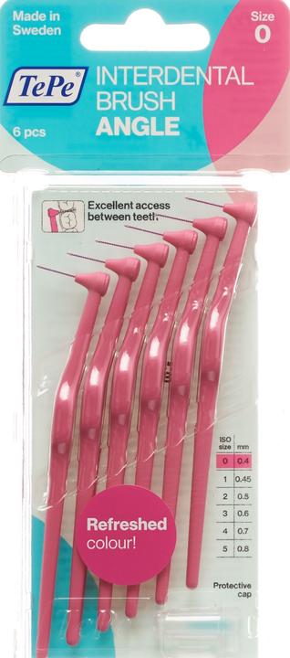 Actual product image TePe Interdental brushes Angle ISO 0 (6 x, 0.40 mm)