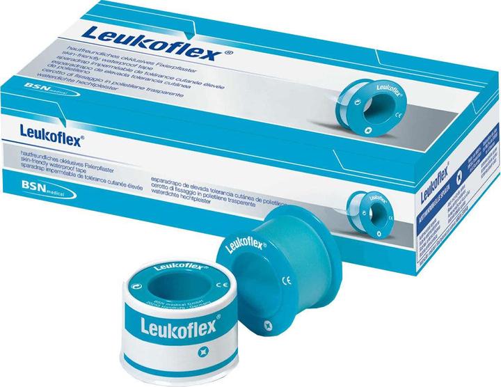 Actual product image BSN Leukoflex® fixation plaster without protective ring 5 m x 2.50 cm / 1 piece (1 x)