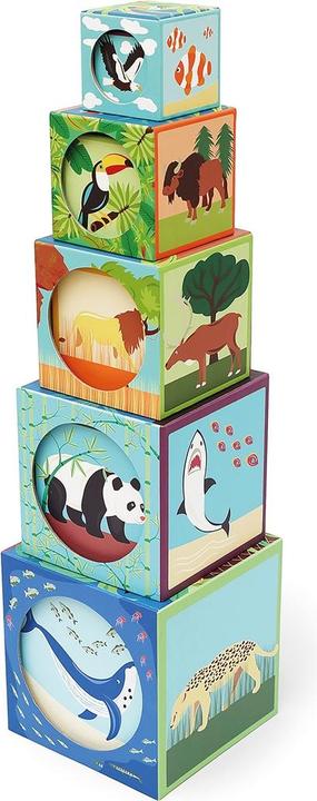 Actual product image Scratch Stack Pyramid Zoo Animals