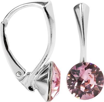 Levien Charming silver earrings Xirius Light Rose (L)