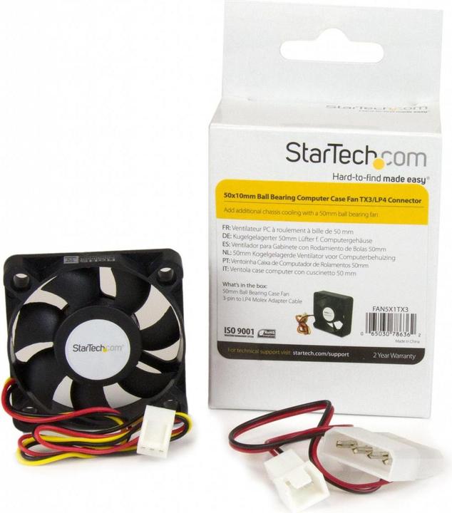 Actual product image StarTech 50X10MM COMPUTER CASE FAN (50 mm, 1 x)