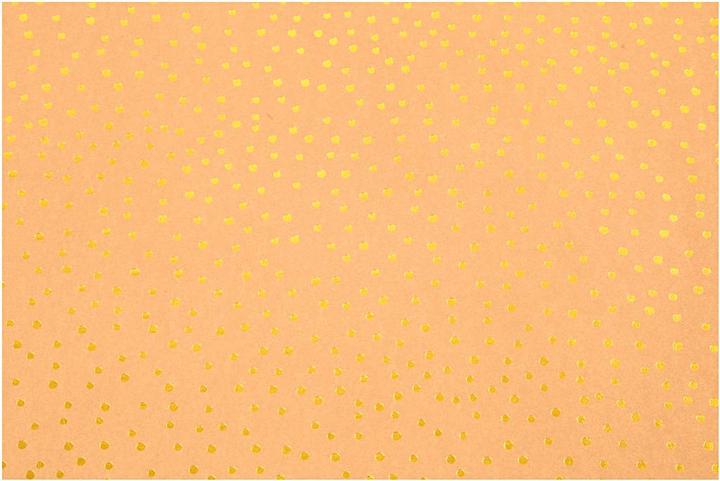 Actual product image Creativ Company Leatherette paper brown with dots, 1m (350 g/m², 1 x)