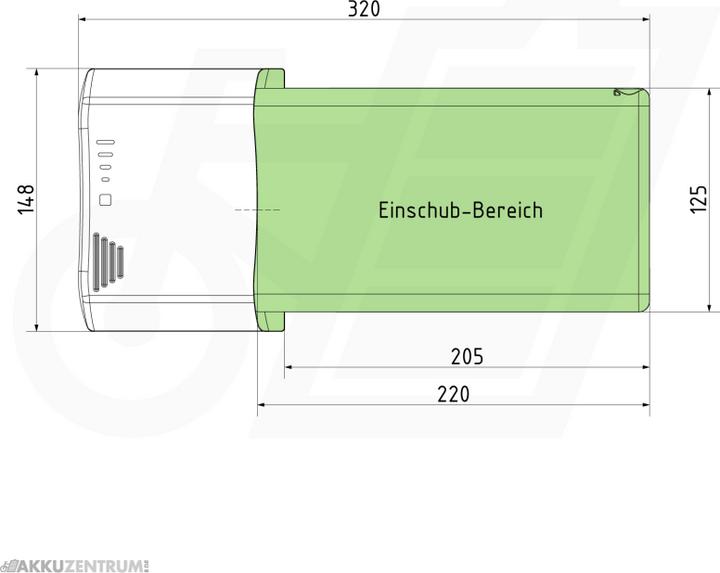Image du produit Ansmann 36V 14Ah vervangende fietsaccu (518 Wh, Batterie pour vélo électrique)