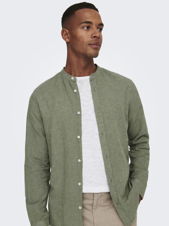 Produktbild Only & Sons Onscaiden Ls Solid Linen Mao Noos (M)