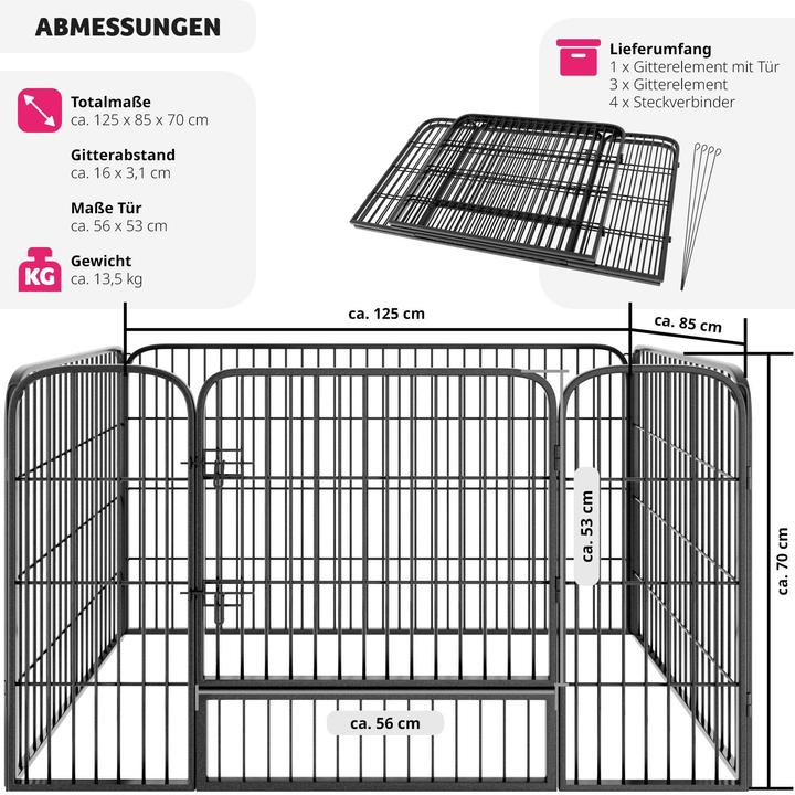 Actual product image tectake Puppy Playpen