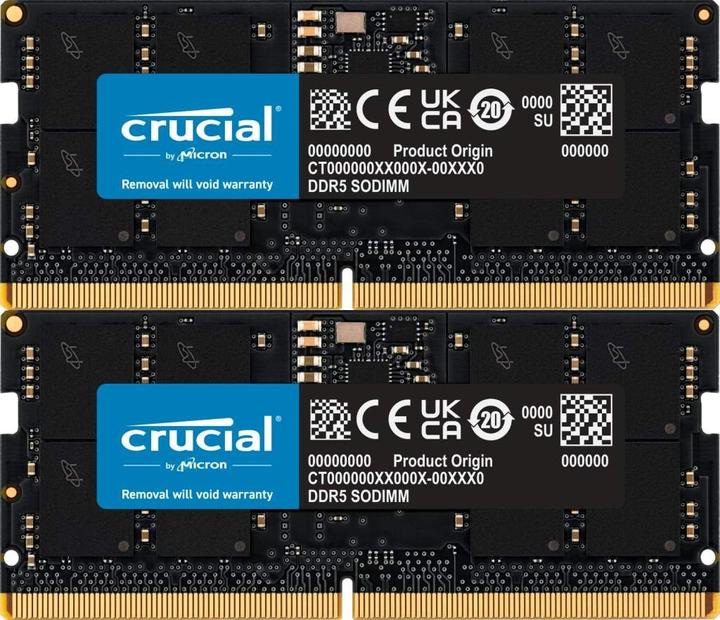 Image du produit Crucial Mémoire ordinateur portable (2 x 16GB, 5600 MHz, RAM DDR5, SO-DIMM)
