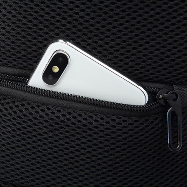 Actual product image Wozinsky Crossbody Backpack with USB Port - Black