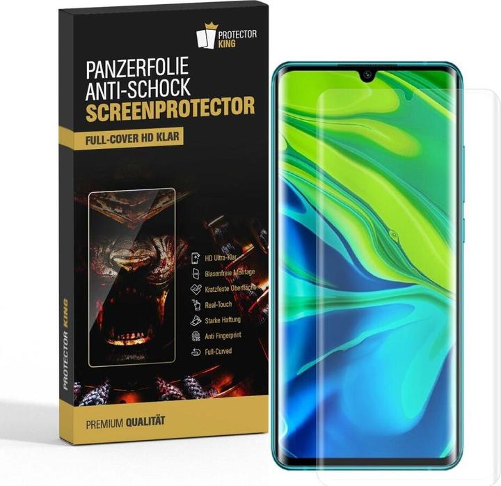 Actual product image Protectorking 2x Panzerfolie Anti-Shock HD Klar (2 Piece, Mi Note 10 Pro)