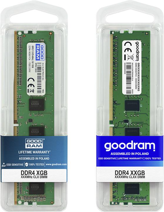 Produktbild Goodram GR2400D464L17S8G (1 x 8GB, 2400 MHz, DDR4-RAM, DIMM)