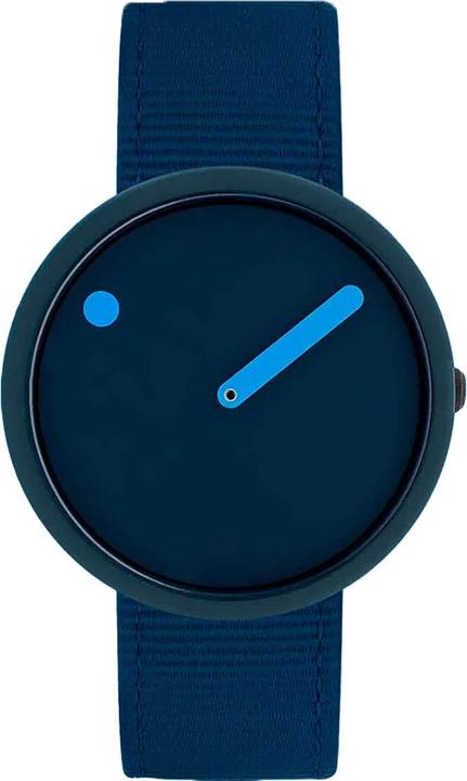 Picto R44001-R001 Unisex Uhr Ghost Nets Navy Blue 40mm 5ATM (Analoguhr, 40 mm)