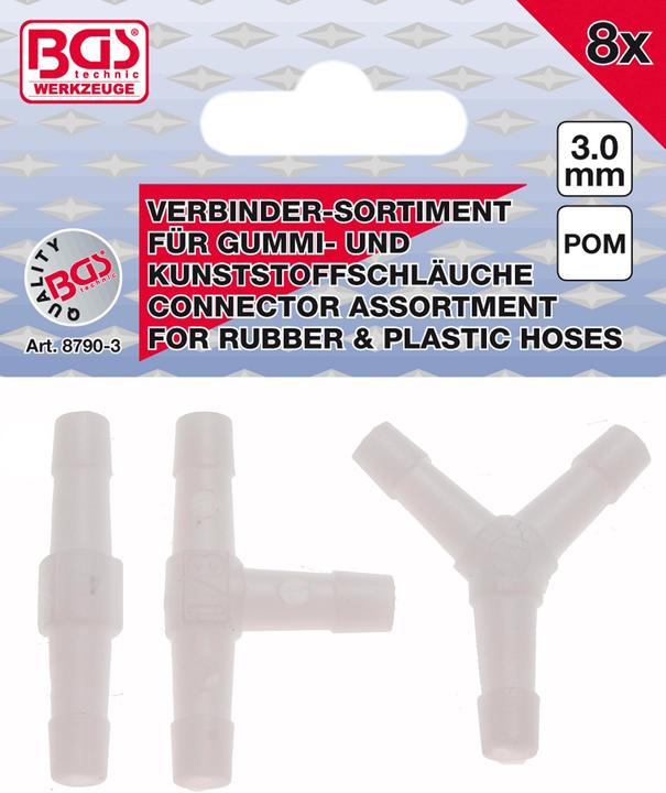 Produktbild BGS Schlauchverbinder-Sortimente (Schlauchschelle, Schlauchklemme, 3 mm)
