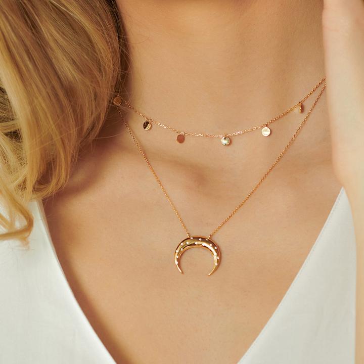 Immagine prodotto Xenox Collana di poesie di papaveri (Argento 925, 40 - 45 cm)