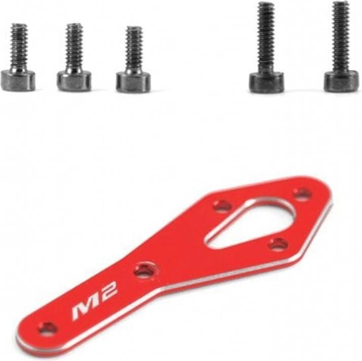 Actual product image OMP Hobby Rear Motor Mount Red M2 - Evo