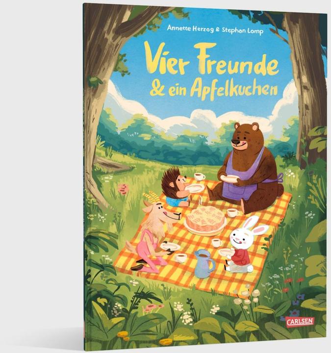 Produktbild Vier Freunde und ein Apfelkuchen (Deutsch, Annette Herzog, Stephan Lomp, 2025)