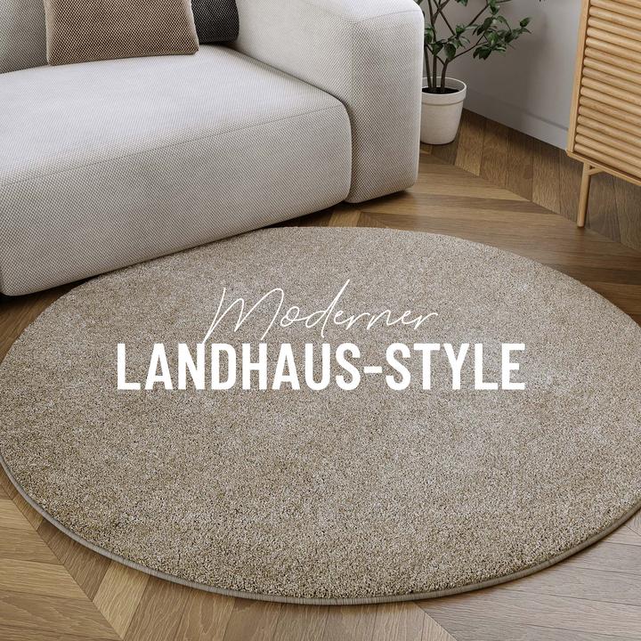 Produktbild Homie Living Kurzflorteppich Manta (120 x 120 cm)
