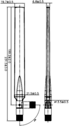 Image du produit Delock Antenne LTE/HSPA/GSM, connecteur SMA (GSM)