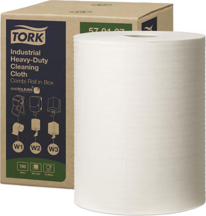 Produktbild Tork Extra Starke Industrie Reinigungstücher Weiss W1/2/3 570137 (1 Stk.)