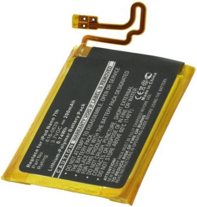 Actual product image AccuCell Akku Apple Ipod Nano 7, 616-0639, 616-0640