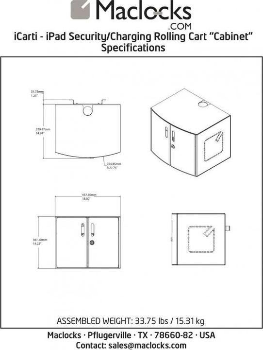 Immagine prodotto Compulocks Cabina di ricarica per tablet/portatile