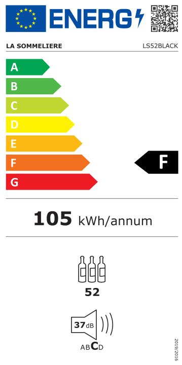 Energy Label La Sommelière LS52BLACK